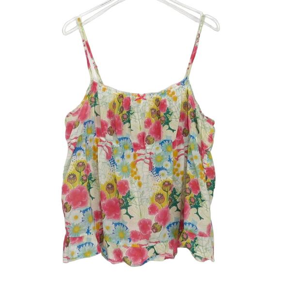 H&M Floral Baby Doll Top Y2K Style Cami Tank Top Multicolor Medium - Picture 4 of 7